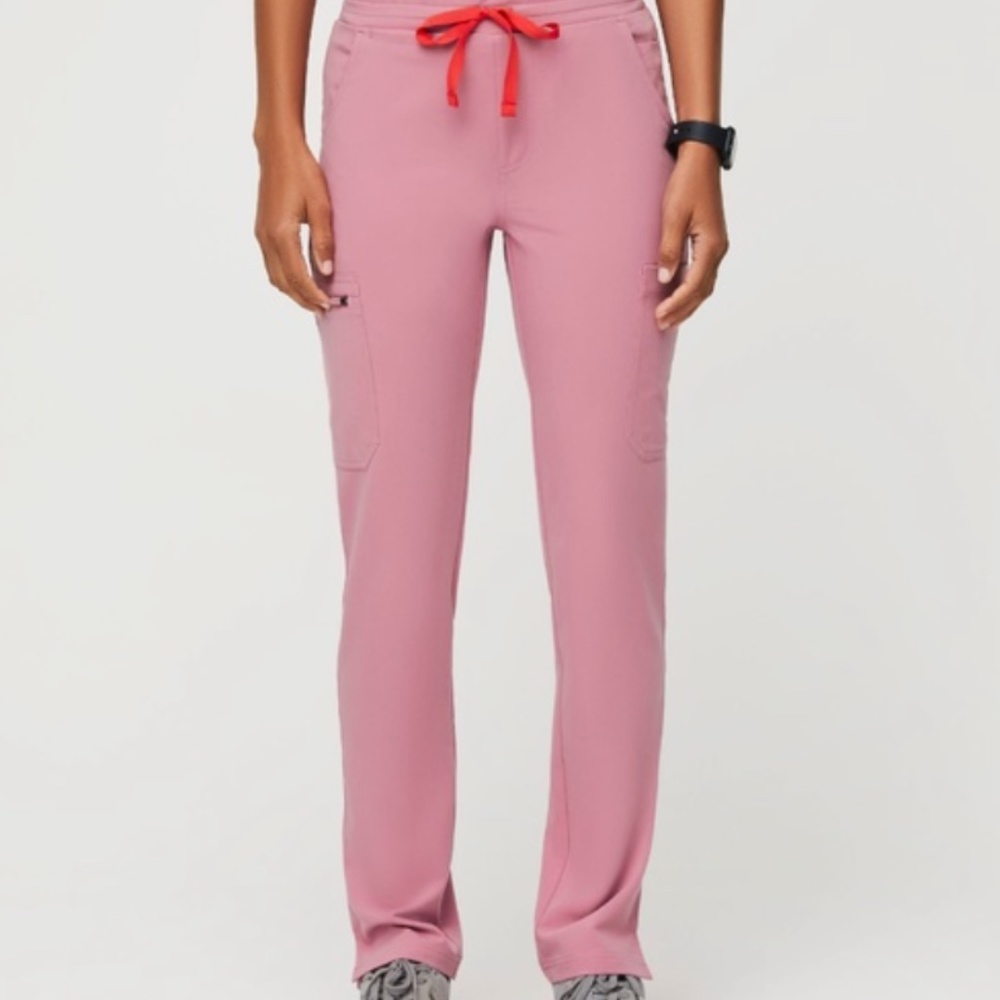 NWT FIGS Chalk Pink- Petite Skinny Scrub Pants Size S